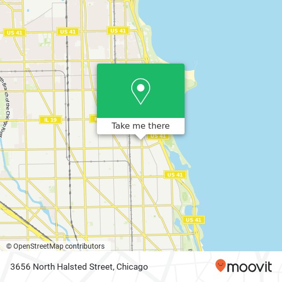 3656 North Halsted Street map