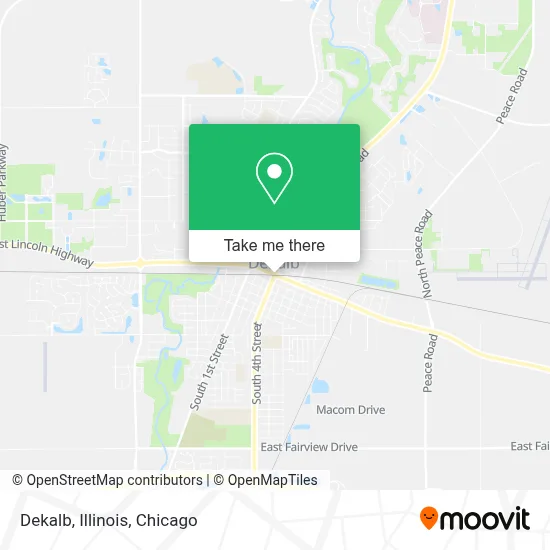 Dekalb, Illinois map