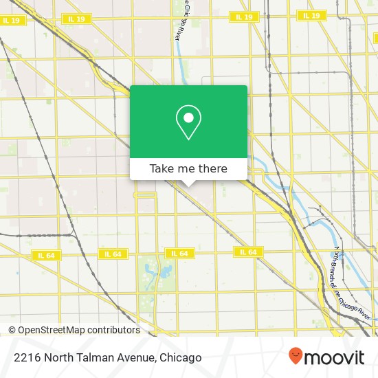 2216 North Talman Avenue map