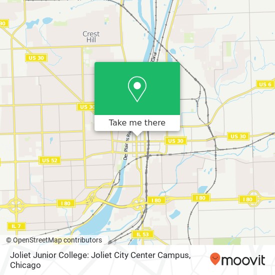 Joliet Junior College: Joliet City Center Campus map