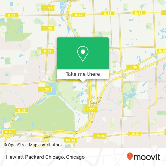 Mapa de Hewlett Packard Chicago