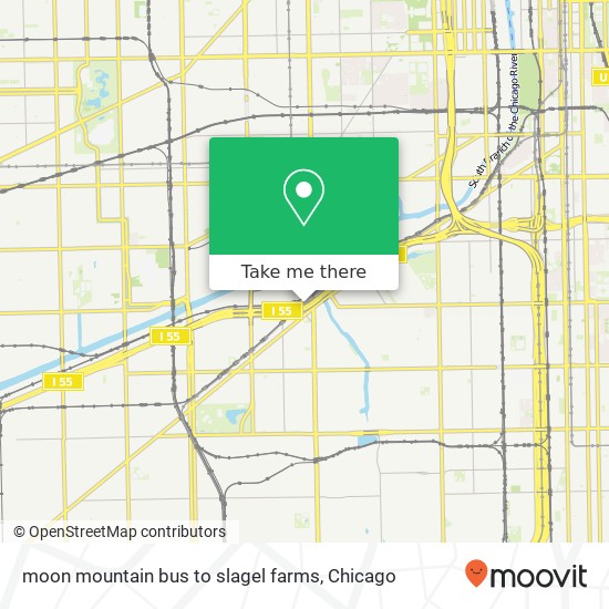 Mapa de moon mountain bus to slagel farms