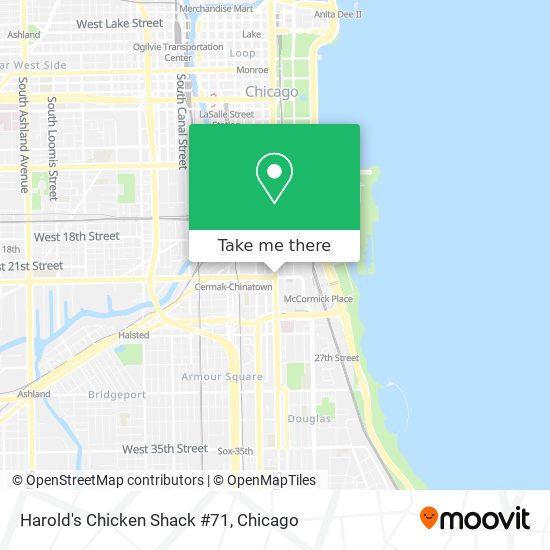 Harold's Chicken Shack #71 map