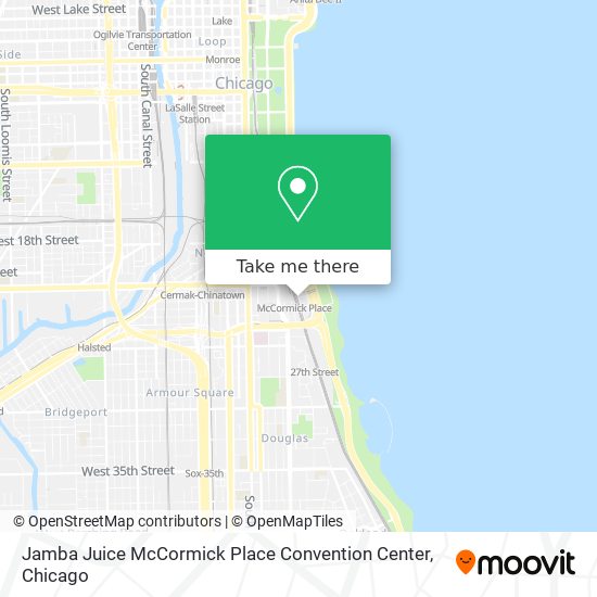 Jamba Juice McCormick Place Convention Center map