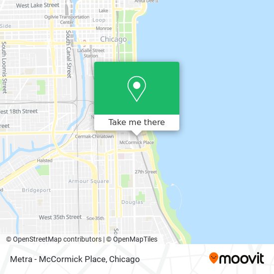 Metra - McCormick Place map