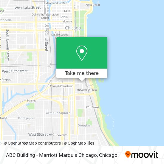 Mapa de ABC Building - Marriott Marquis Chicago