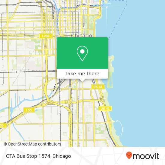 CTA Bus Stop 1574 map