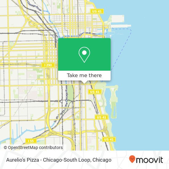 Mapa de Aurelio's Pizza - Chicago-South Loop