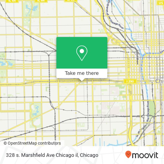 Mapa de 328 s. Marshfield Ave Chicago il