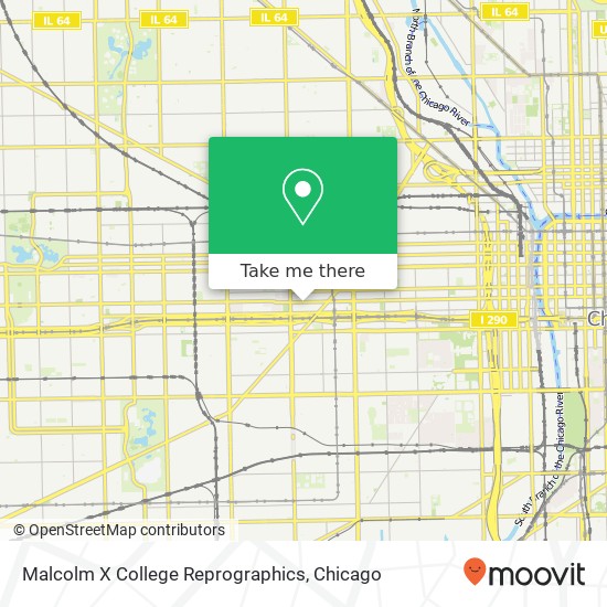 Malcolm X College Reprographics map