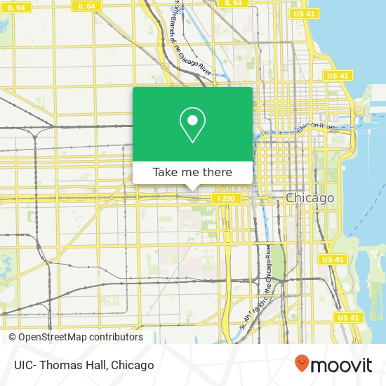 UIC- Thomas Hall map