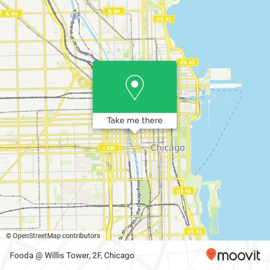 Fooda @ Willis Tower, 2F map