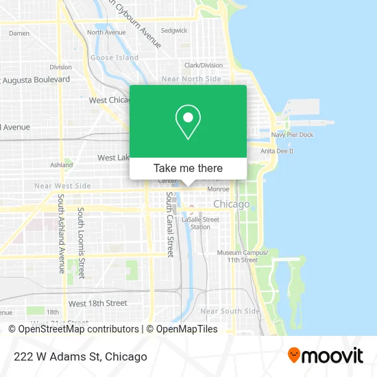 222 W Adams St map