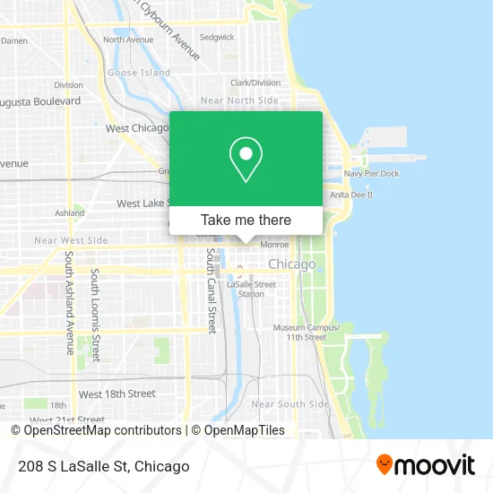 208 S LaSalle St map