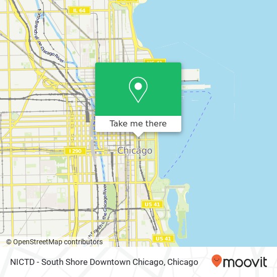 Mapa de NICTD - South Shore Downtown Chicago