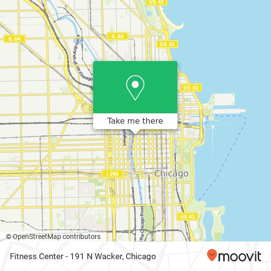 Mapa de Fitness Center - 191 N Wacker