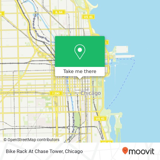 Bike Rack At Chase Tower map