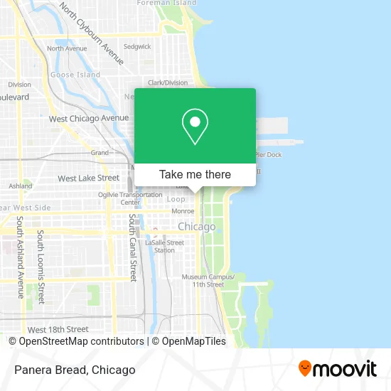 Panera Bread map