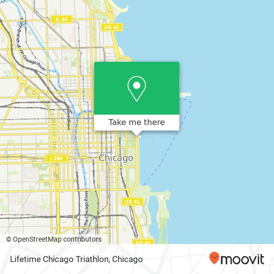 Mapa de Lifetime Chicago Triathlon