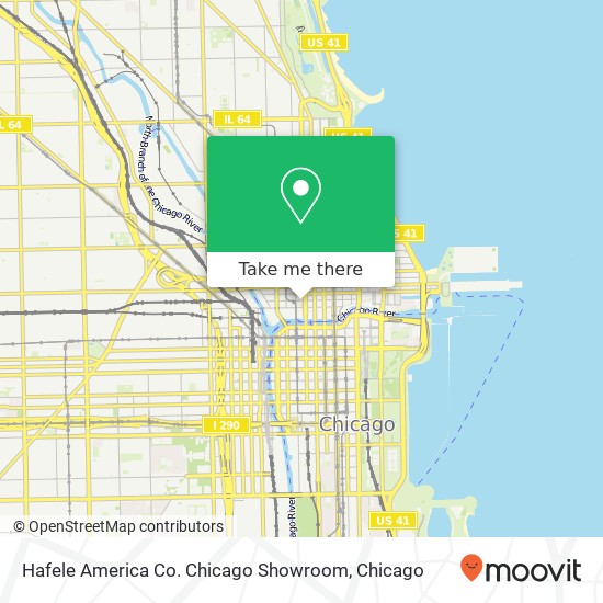 Mapa de Hafele America Co. Chicago Showroom