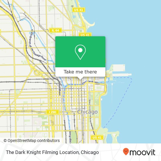 The Dark Knight Filming Location map