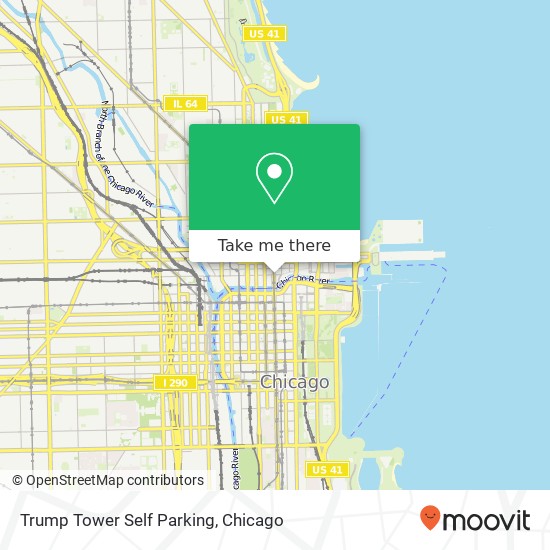Mapa de Trump Tower Self Parking