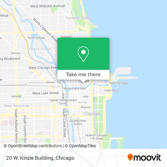 20 W. Kinzie Building map