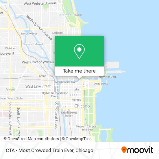 CTA - Most Crowded Train Ever map