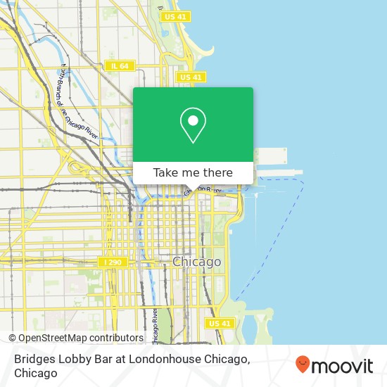 Bridges Lobby Bar at Londonhouse Chicago map