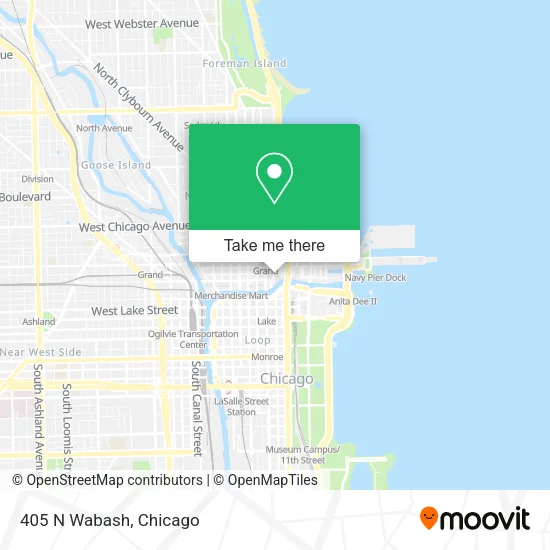 Mapa de 405 N Wabash