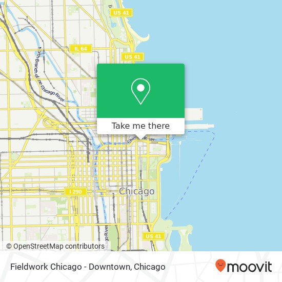 Mapa de Fieldwork Chicago - Downtown