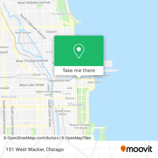151 West Wacker map