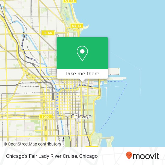 Chicago's Fair Lady River Cruise map