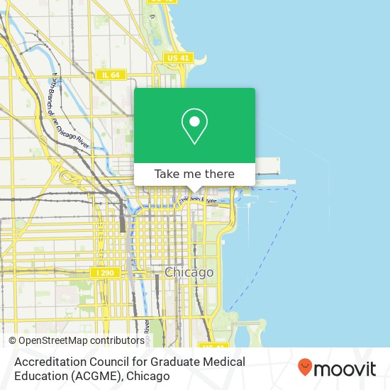 Accreditation Council for Graduate Medical Education (ACGME) map