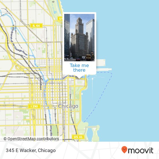 345 E Wacker map