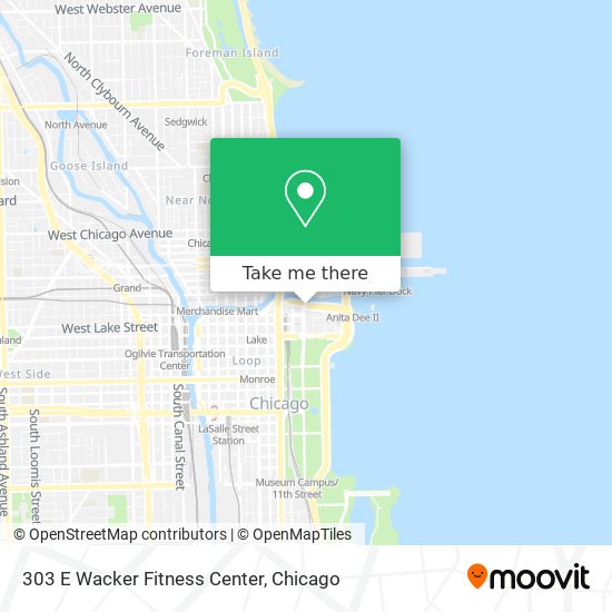 303 E Wacker Fitness Center map