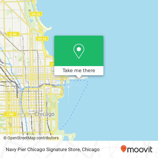 Mapa de Navy Pier Chicago Signature Store