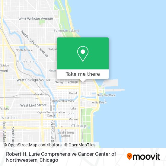 Robert H. Lurie Comprehensive Cancer Center of Northwestern map