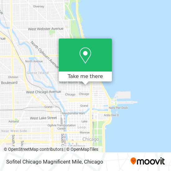 Sofitel Chicago Magnificent Mile map