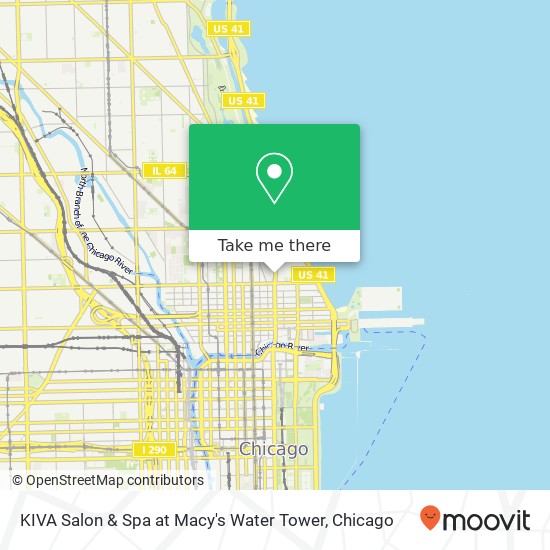 KIVA Salon & Spa at Macy's Water Tower map