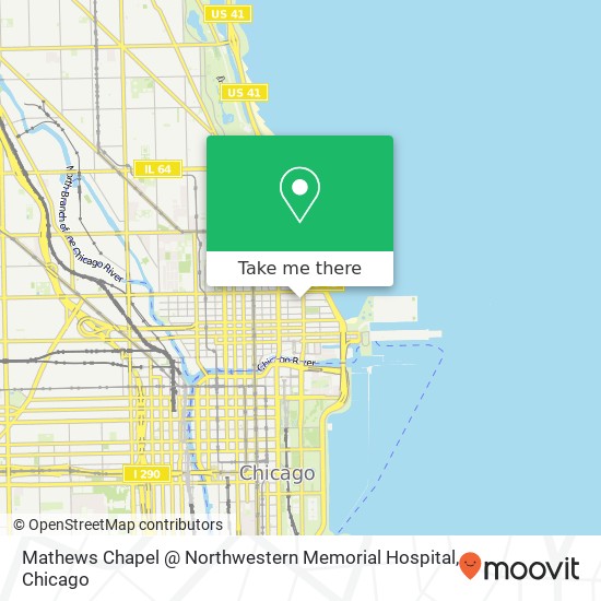 Mapa de Mathews Chapel @ Northwestern Memorial Hospital
