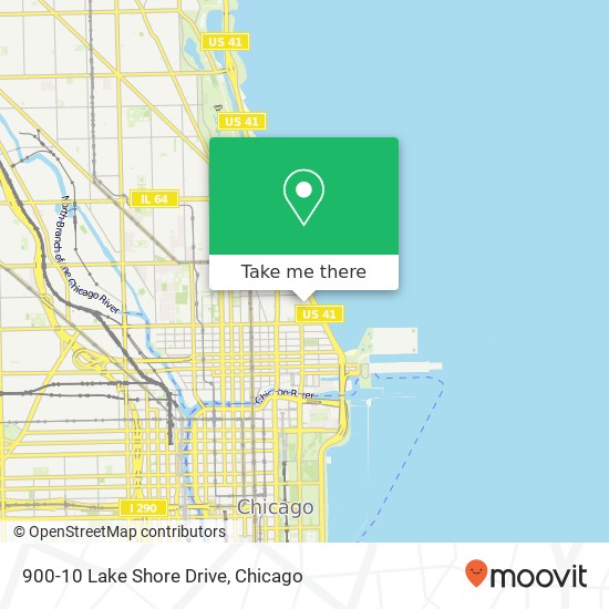 900-10 Lake Shore Drive map