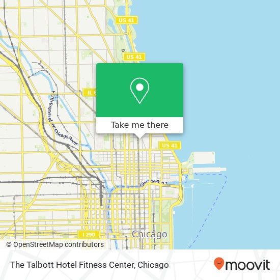 The Talbott Hotel Fitness Center map