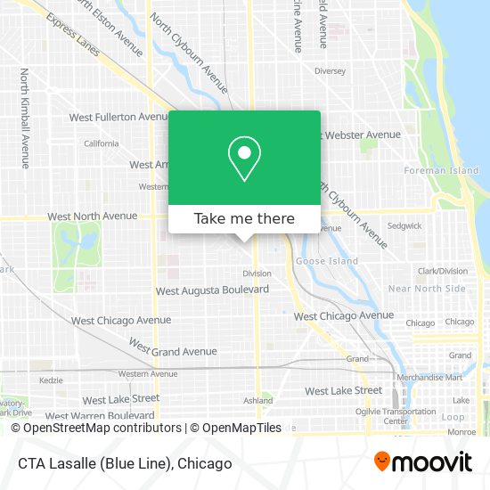 Mapa de CTA Lasalle (Blue Line)
