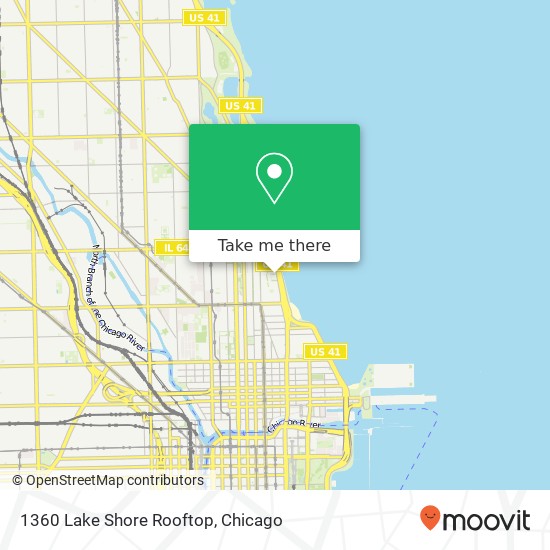 1360 Lake Shore Rooftop map