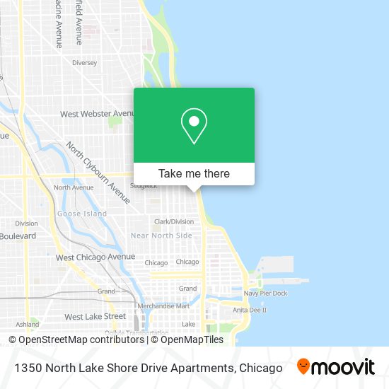 1350 North Lake Shore Drive Apartments map