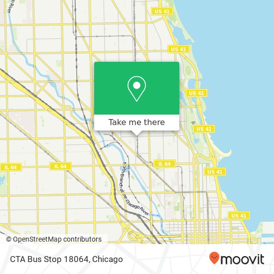 CTA Bus Stop 18064 map