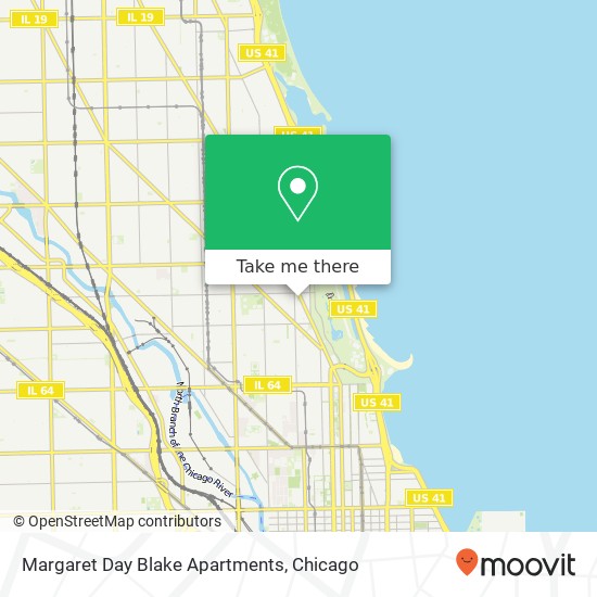 Mapa de Margaret Day Blake Apartments