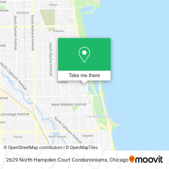 2629 North Hampden Court Condominiums map