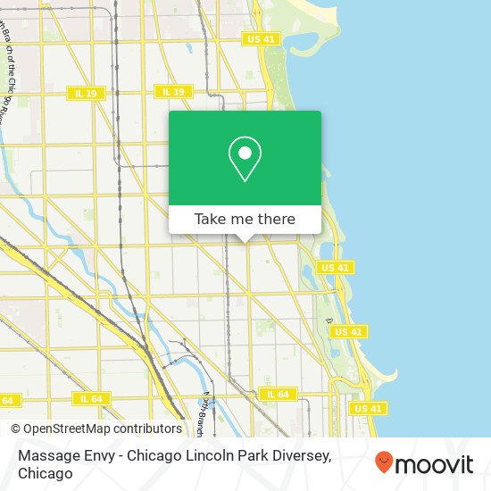 Mapa de Massage Envy - Chicago Lincoln Park Diversey